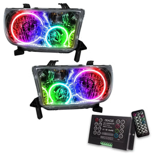 2007-2013 Toyota Tundra Halo Headlights — ORACLE Lighting Pre-Assembled, Chrome Housing