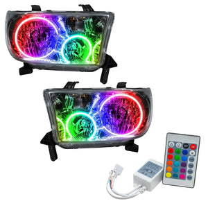 2007-2013 Toyota Tundra Halo Headlights — ORACLE Lighting Pre-Assembled, Chrome Housing