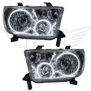 2007-2013 Toyota Tundra Halo Headlights — ORACLE Lighting Pre-Assembled, Chrome Housing
