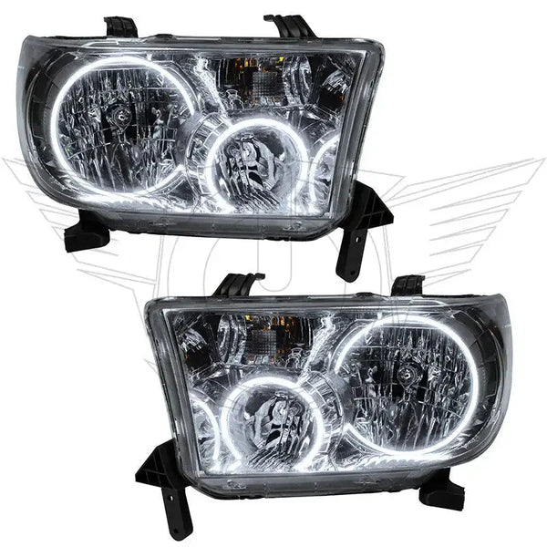 ORACLE Lighting 2007-2013 Toyota Tundra Pre-Assembled Halo Headlights - Chrome Housing
