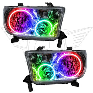 2007-2013 Toyota Tundra Halo Headlights — ORACLE Lighting Pre-Assembled, Chrome Housing