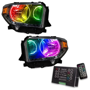 2014-2017 Toyota Tundra Halo Headlights — ORACLE Lighting Pre-Assembled, Dual Halo