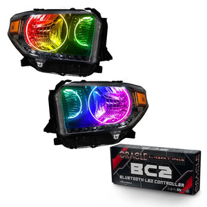 2014-2017 Toyota Tundra Halo Headlights — ORACLE Lighting Pre-Assembled, Dual Halo