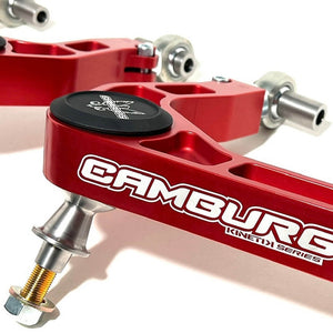 2021-2023 Ford Bronco KINETIK V2 Performance Billet Uniball Upper Arms, Red — Camburg (CAM-110214-RED)
