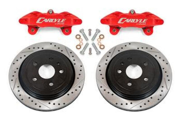 BMR Suspension BMR 14-19 Chevrolet Corvette Brake Kit For 15in Conversion Drilled And Slotted Rotors/Red Calipers DBK573
