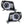 ORACLE Lighting 2005-2011 Toyota Tacoma Pre-Assembled Halo Headlights-Black