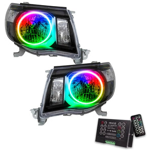 2005-2011 Toyota Tacoma Halo Headlights — ORACLE Lighting Pre-Assembled, Black