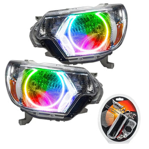 2012-2015 Toyota Tacoma Halo Headlights — ORACLE Lighting Pre-Assembled, Chrome