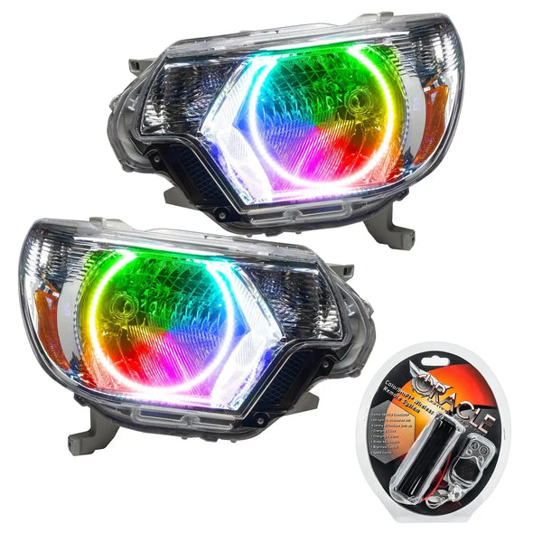 ORACLE Lighting 2012-2015 Toyota Tacoma Pre-Assembled Halo Headlights - Chrome