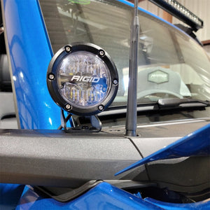 2021+ Ford Bronco Mirror-Mounted 4in Rigid LED Lights Kit — Ford Racing (M-15200K-BML)