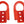 Ford Racing 21-23 Bronco Rear Tow Hook Pair - Red M-18954-BTHR
