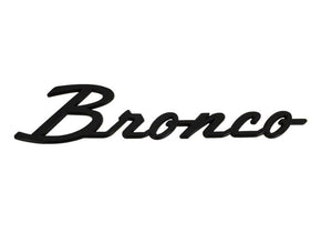2021-2024 Ford Bronco Classic Script Fender Badge Kit, Gloss Black — Ford Racing (M-1447-BSGS)