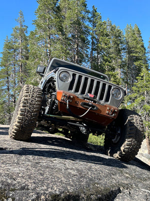 2018+ Jeep Wrangler JL & Gladiator JT Front Bumper with Winch Plate — GateKeeper Gauntlet
