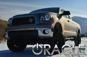 2007-2013 Toyota Tundra Halo Headlights — ORACLE Lighting Pre-Assembled, Chrome Housing