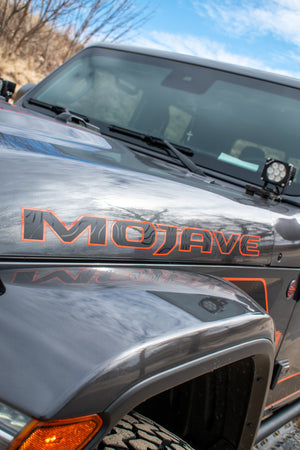 Jeep Gladiator Mojave Factory Hood Decal Overlay Pair — Topographical — L&B Designworks