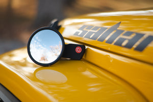 TrailView Snap V2 Doors Off Mirror — close-up of mirror glass