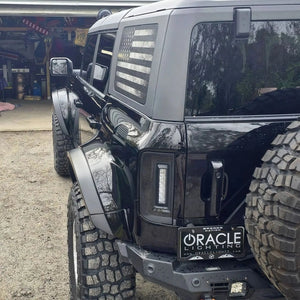 2021-2025 Ford Bronco Flush Mount LED Tail Lights — ORACLE Lighting V2, Low-Profile 1,400 Lumens