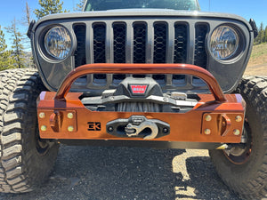 2018+ Jeep Wrangler JL & Gladiator JT Front Bumper with Bull Bar Tube — GateKeeper Gauntlet