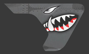 Jeep Wrangler JL & Gladiator JT Fender Vent Decals — A-10 Warthog Nose Art Pair — L&B Designworks