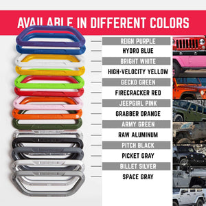 2007-2023 Jeep Wrangler Foldable Grab Handles, Color — GPCA GP-Grip PRO