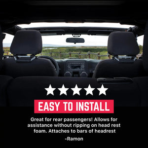 2024+ Jeep Wrangler Airbag-Safe Grab Handles — GPCA GP-Grip AIR