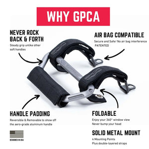 2024+ Jeep Wrangler Airbag-Safe Grab Handles — GPCA GP-Grip AIR