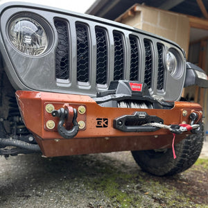 2018+ Jeep Wrangler JL & Gladiator JT Front Bumper with Winch Plate — GateKeeper Gauntlet