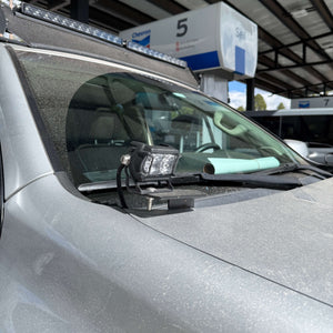 2010-2023 Lexus GX460 A-Pillar Ditch Light Brackets with VEGA Series 2 Spotlights — ORACLE Lighting 2,000 Lumen Kit