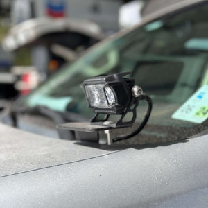 2010-2023 Lexus GX460 A-Pillar Ditch Light Brackets with VEGA Series 2 Spotlights — ORACLE Lighting 2,000 Lumen Kit