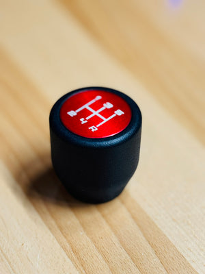 Jeep JL & JT shift knob — Stainless Dark Etch finish, top view