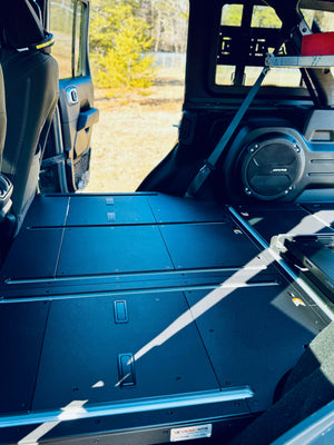 2018+ Jeep Wrangler JLU 4-Door Cargo Base Plate System — CargoKits