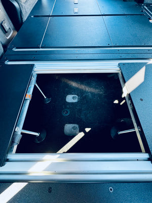2018+ Jeep Wrangler JLU 4-Door Cargo Base Plate System — CargoKits