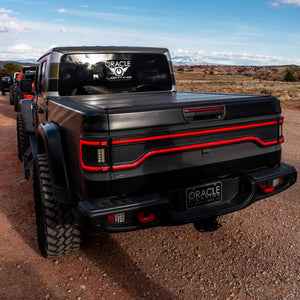 2020+ Jeep Gladiator JT Flush Mount LED Tail Lights — ORACLE Lighting V2, Low-Profile Plug-and-Play