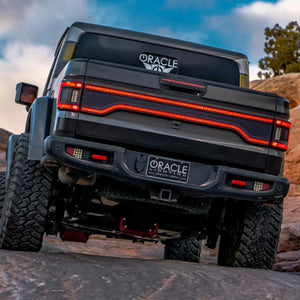 2020+ Jeep Gladiator JT Flush Mount LED Tail Lights — ORACLE Lighting V2, Low-Profile Plug-and-Play