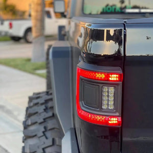 2020+ Jeep Gladiator JT Flush Mount LED Tail Lights — ORACLE Lighting V2, Low-Profile Plug-and-Play
