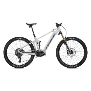 Mondraker Crafty Carbon RR SL e-MTB Enduro/All-Mountain Bike, Silver/White — ZEITBIKE