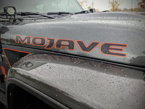 Jeep Gladiator Mojave Factory Hood Decal Overlay Pair — Topographical — L&B Designworks