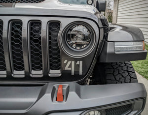 Jeep Wrangler & Gladiator Grille Decals — Willys '41 Inspired Pair — L&B Designworks
