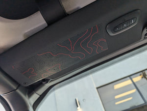 2024 Jeep Wrangler JL & Gladiator JT Warning Label Decal Set — Printed Topographical Pair — L&B Designworks