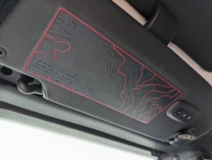 Jeep Wrangler JL & Gladiator JT Warning Label Decal Set up to 2023 — Printed Topographical Pair — L&B Designworks