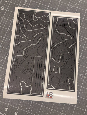 Jeep Wrangler JL & Gladiator JT Warning Label Decal Set up to 2023 — Printed Topographical Pair — L&B Designworks