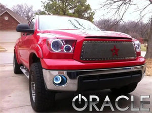 2007-2013 Toyota Tundra Halo Headlights — ORACLE Lighting Pre-Assembled, Black Housing