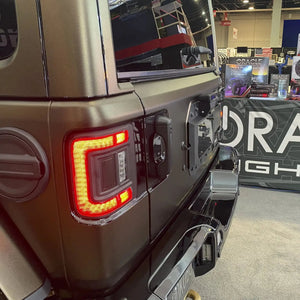 2018+ Jeep Wrangler JL Flush Mount LED Tail Lights — ORACLE Lighting V2, Low-Profile Plug-and-Play