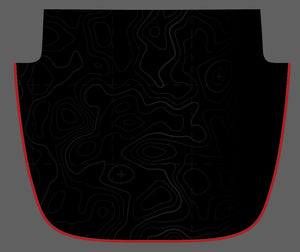 Jeep Wrangler JL & Gladiator JT Hood Decal — Topographic Full Color Line Blackout — L&B Designworks