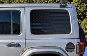 Jeep Wrangler JL Rear Window Decal — USA American Flag — L&B Designworks