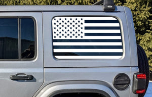 Jeep Wrangler JL Rear Window Decal — USA American Flag — L&B Designworks
