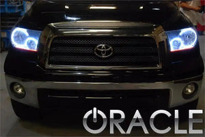 2007-2013 Toyota Tundra Halo Headlights — ORACLE Lighting Pre-Assembled, Chrome Housing