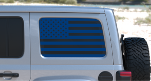Jeep Wrangler JL Rear Window Decal — USA American Flag — L&B Designworks
