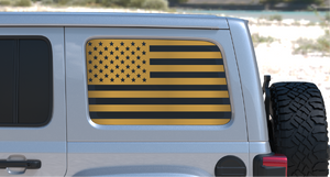 Jeep Wrangler JL Rear Window Decal — USA American Flag — L&B Designworks