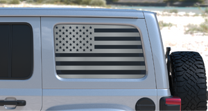 Jeep Wrangler JL Rear Window Decal — USA American Flag — L&B Designworks